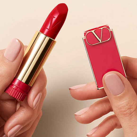 SALE! BNI❤️ Valentino #110R SWEET PASTEL Rosso Valentino Refillable Lipstick NIB - Picture 6 of 11